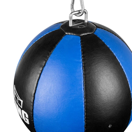 RING Gruszka refleksowa skóra syntetyczna czarno-niebieska