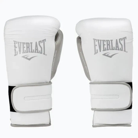 Everlast Rękawice bokserskie Powerlock 2 skórzane białe