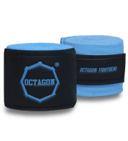 Octagon Bandaże bokserskie Supreme Basic light blue 3 m