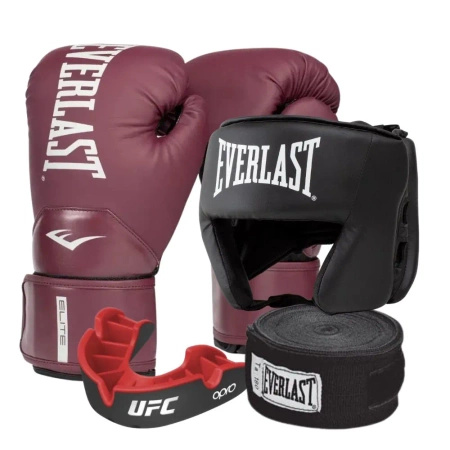 Zestaw bokserski Everlast Pro Style Elite 2 Bordeaux