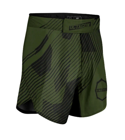 Octagon Szorty MMA Broken Line olive