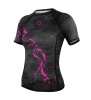 Octagon Rashguard damski PREMIUM Marble Camo black/pink