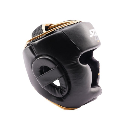 StormCloud Kask Bokserski dla dzieci Lynx czarno-złoty