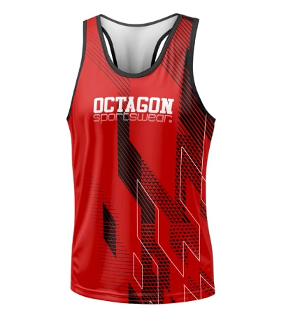 Octagon Tank Top sportowy Diamond Red