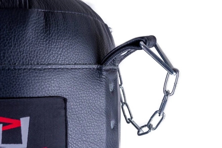 RING Worek bokserski Premium ze skóry naturalnej 40kg czarny