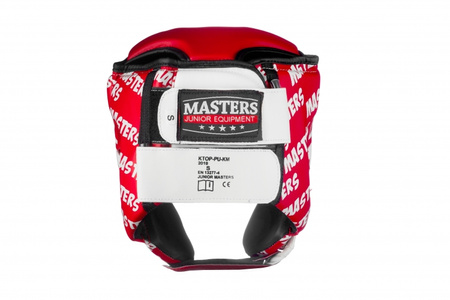 Masters Kask bokserski junior KTOP-PU-KM czerwony