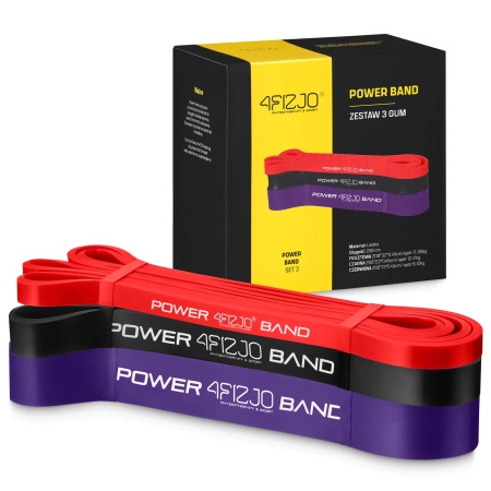 4FIZJO Zestaw 3 gum oporowych Power Band