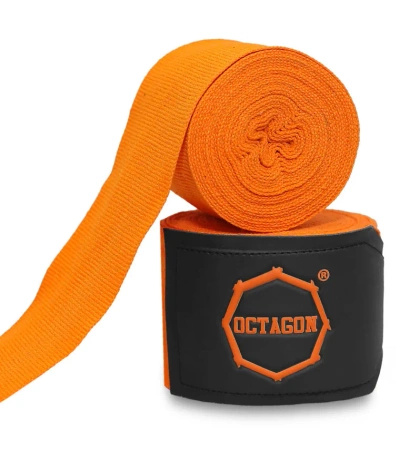 Octagon Bandaże bokserskie Supreme Basic orange 3 m