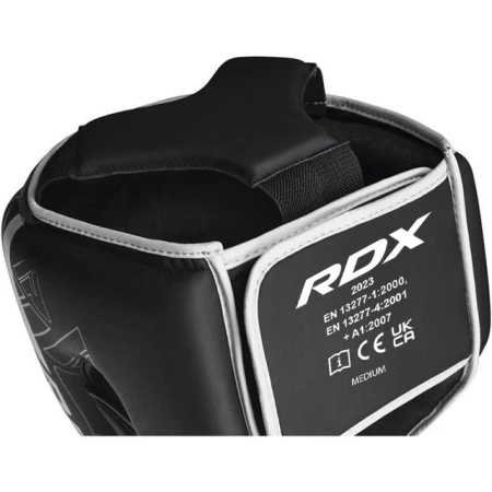 RDX Kask bokserski F6 czarno-biały