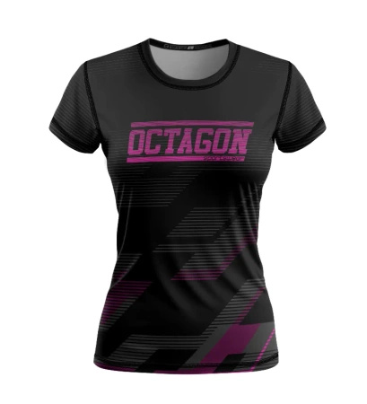 Octagon Koszulka sportowa damska Racer black/pink