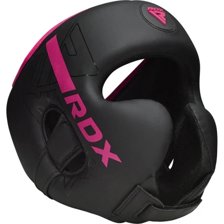 RDX Kask bokserski F6 czarno-różowy