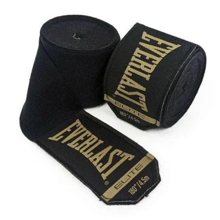 Everlast bandaże bokserskie Elite czarne 4,5 m