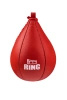 Ring Gruszka bokserska dmuchana pod daszek ze skóry czerwona
