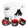 Zestaw Rękawice StormCloud Blizzard białe + bandaże + szczęka