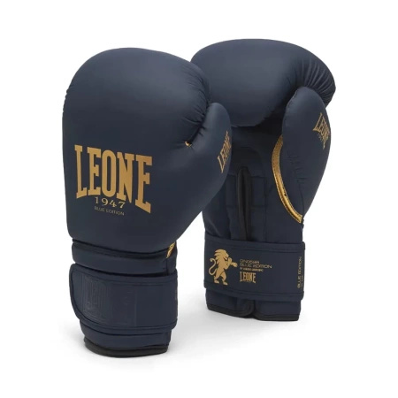 Zestaw Rękawice Leone Blue Edition + bandaże + szczęka