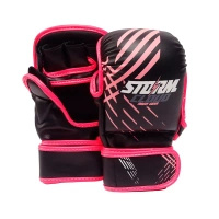 StormCloud Rękawice do MMA Lynx Sparingowe Czarno-Różowe 7oz