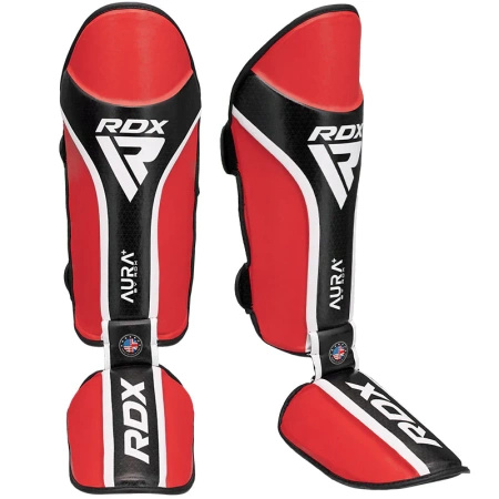 RDX Ochraniacze piszczeli Aura T-17 czerwone