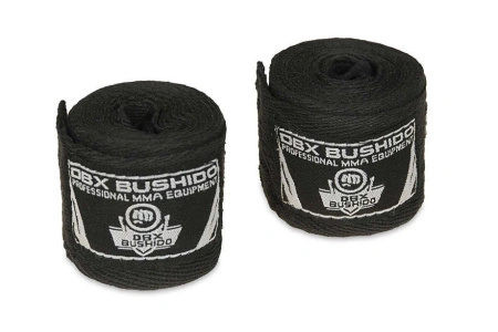 DBX Bushido Bandaże bokserskie bawełniane czarne 2 m