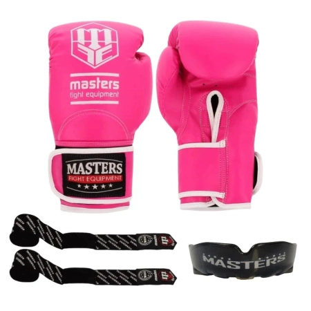 Zestaw Masters Rękawice RPU-WOMAN + bandaże + szczęka
