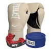 Zestaw Everlast Rękawice Pro Style Elite 2 Champagne + bandaże + szczęka