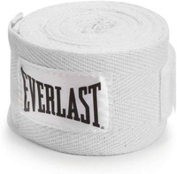 Everlast bandaże bokserskie bawełniane białe 3 m