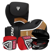 Zestaw startowy do boksu RDX Aura T-17 czarno-złoty