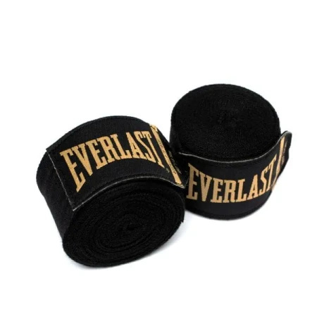 Everlast bandaże bokserskie Elite czarne 4,5 m