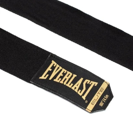Everlast bandaże bokserskie Elite czarne 4,5 m