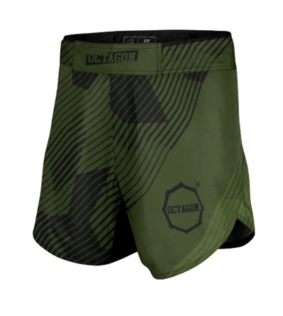 Octagon Szorty MMA Broken Line olive