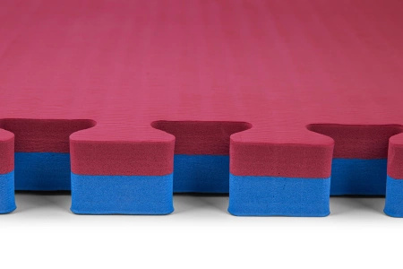 Ring Mata puzzle Premium 100 x 100 x 4 cm czerwono-niebieska