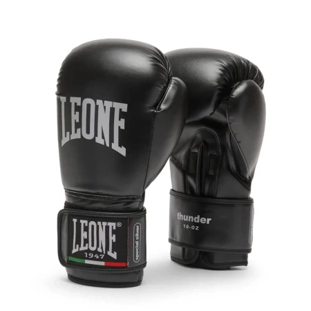Zestaw Rękawice Leone Thunder + bandaże + szczęka