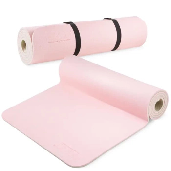 4FIZJO Mata do ćwiczeń  TPE antypoślizgowa 0.6 cm różowa