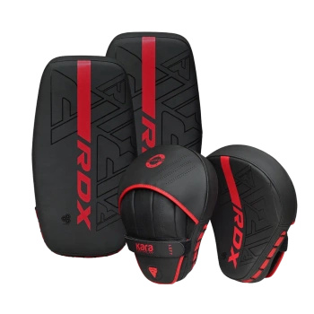 Zestaw tarcz trenerskich RDX F6 czarno-czerwony