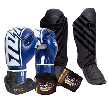 Zestaw startowy do kickboxingu StormCloud Bolt 2.0 Niebieskie