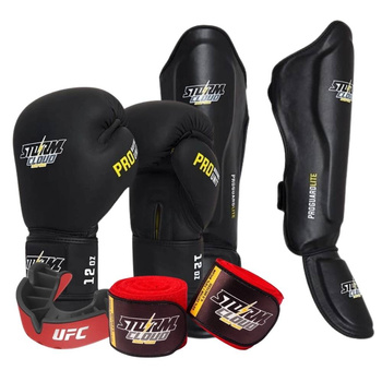 Zestaw Startowy do Kickboxingu StormCloud Boxing Pro czarne