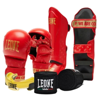 Zestaw do MMA Pro Leone DNA czerwony