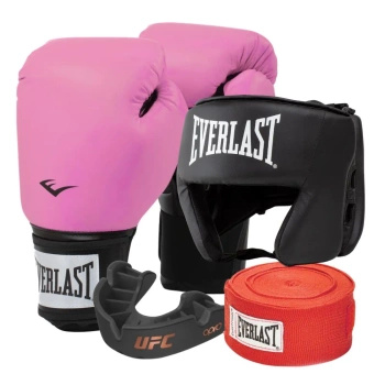 Zestaw bokserski Everlast Pro Style 2 różowe