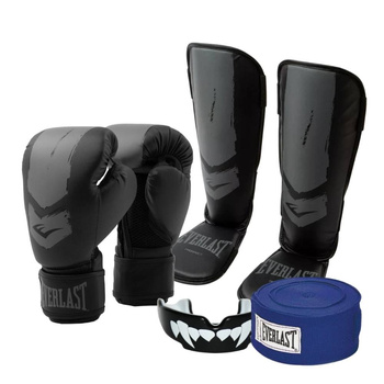 Zestaw do kickboxingu dla dzieci Everlast Prospect 2 czarno-szary