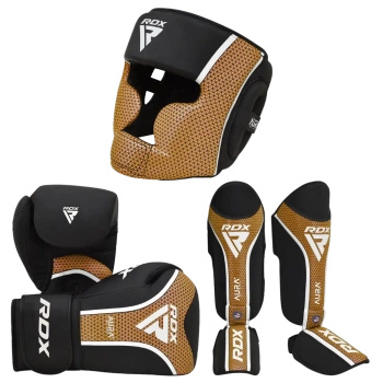 Zestaw treningowy RDX Aura T-17 czarno-złoty