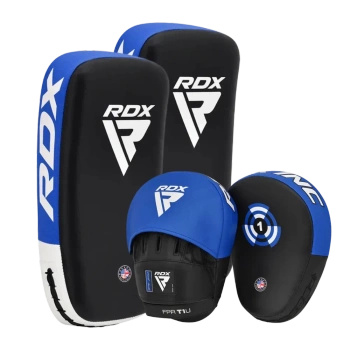 Zestaw tarcz trenerskich RDX T1 czarno-niebieski